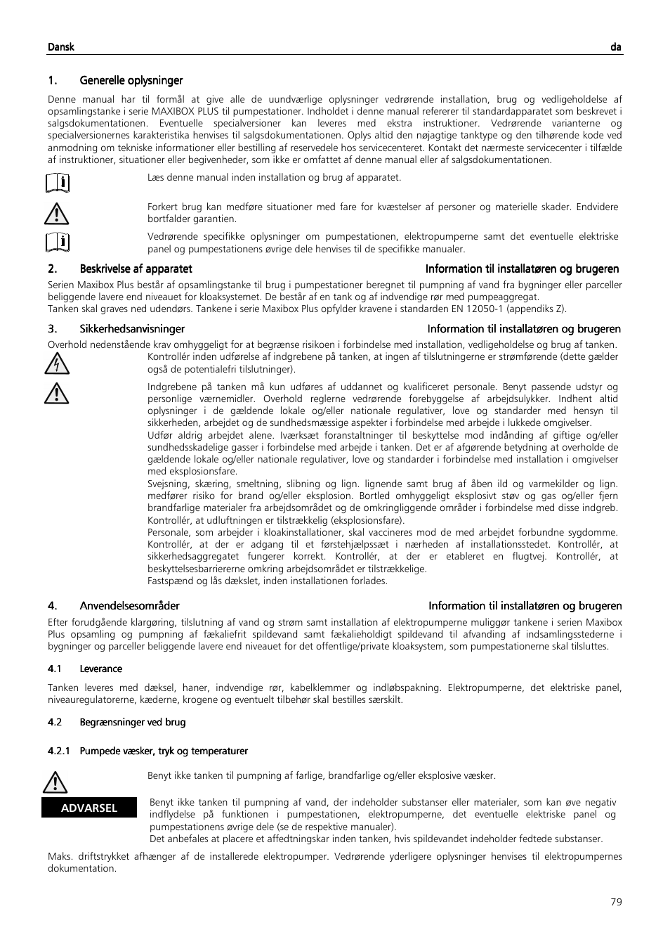 Xylem MAXIBOX PLUS User Manual | Page 79 / 100
