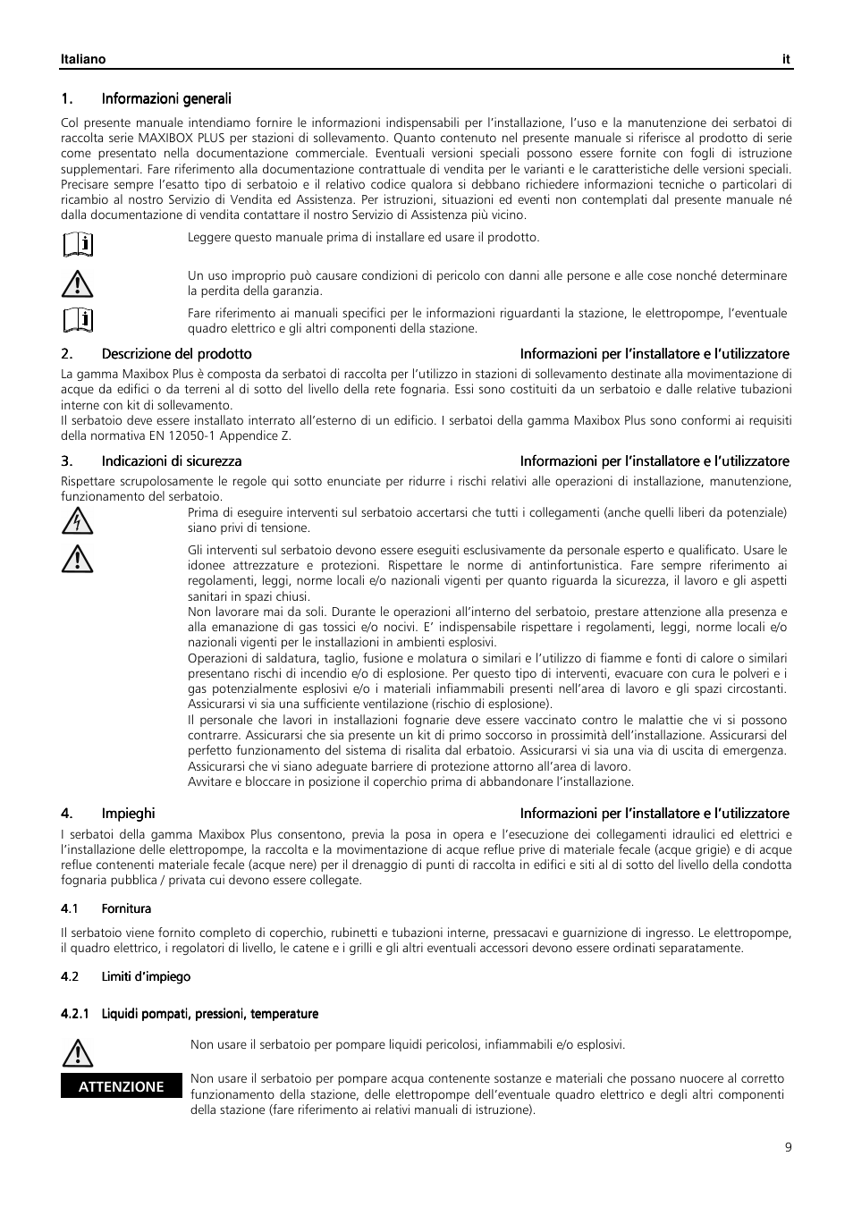 Xylem MAXIBOX PLUS User Manual | Page 9 / 100