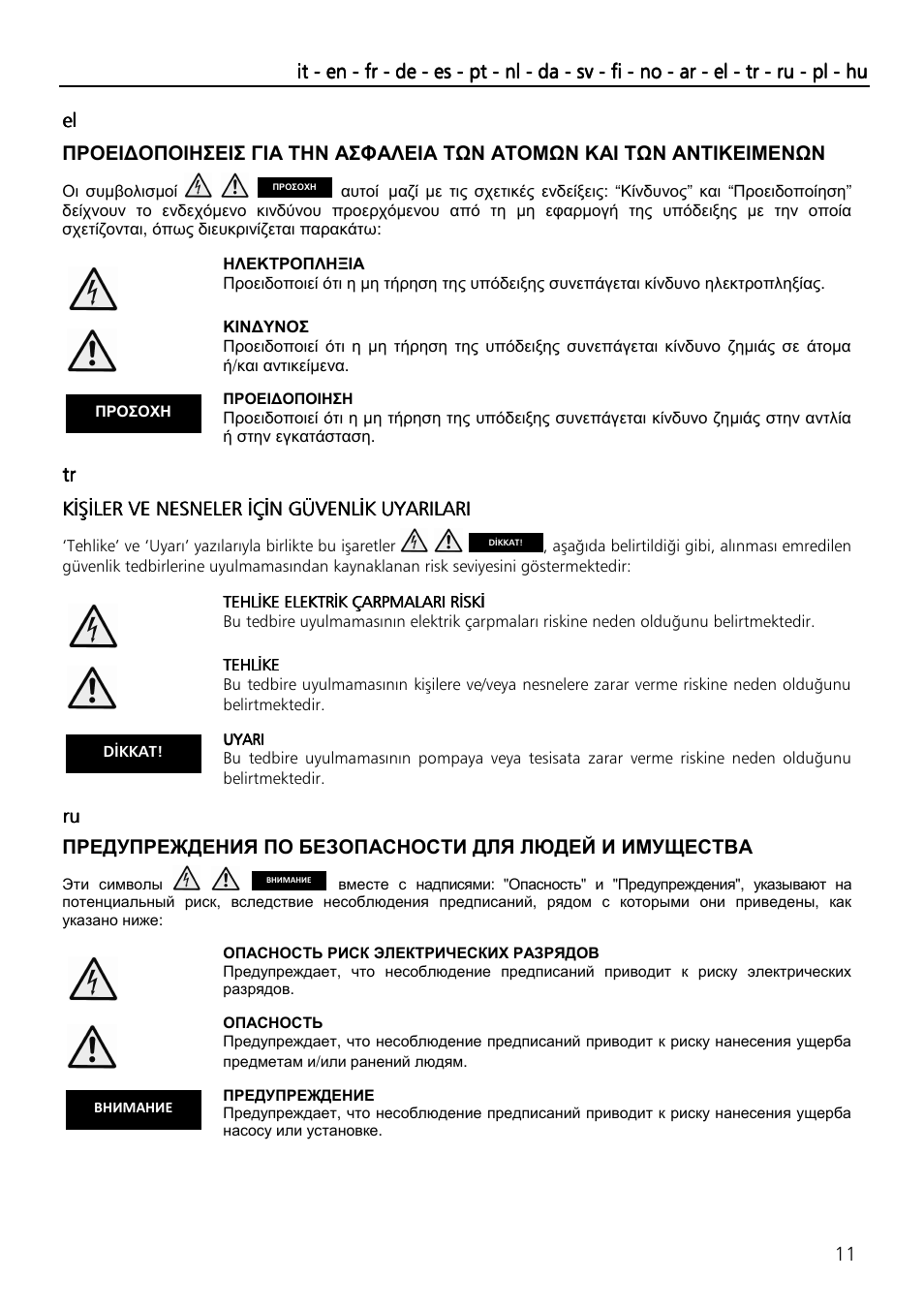 Xylem SVI Vertical Multistage Centrifugal User Manual | Page 11 / 84