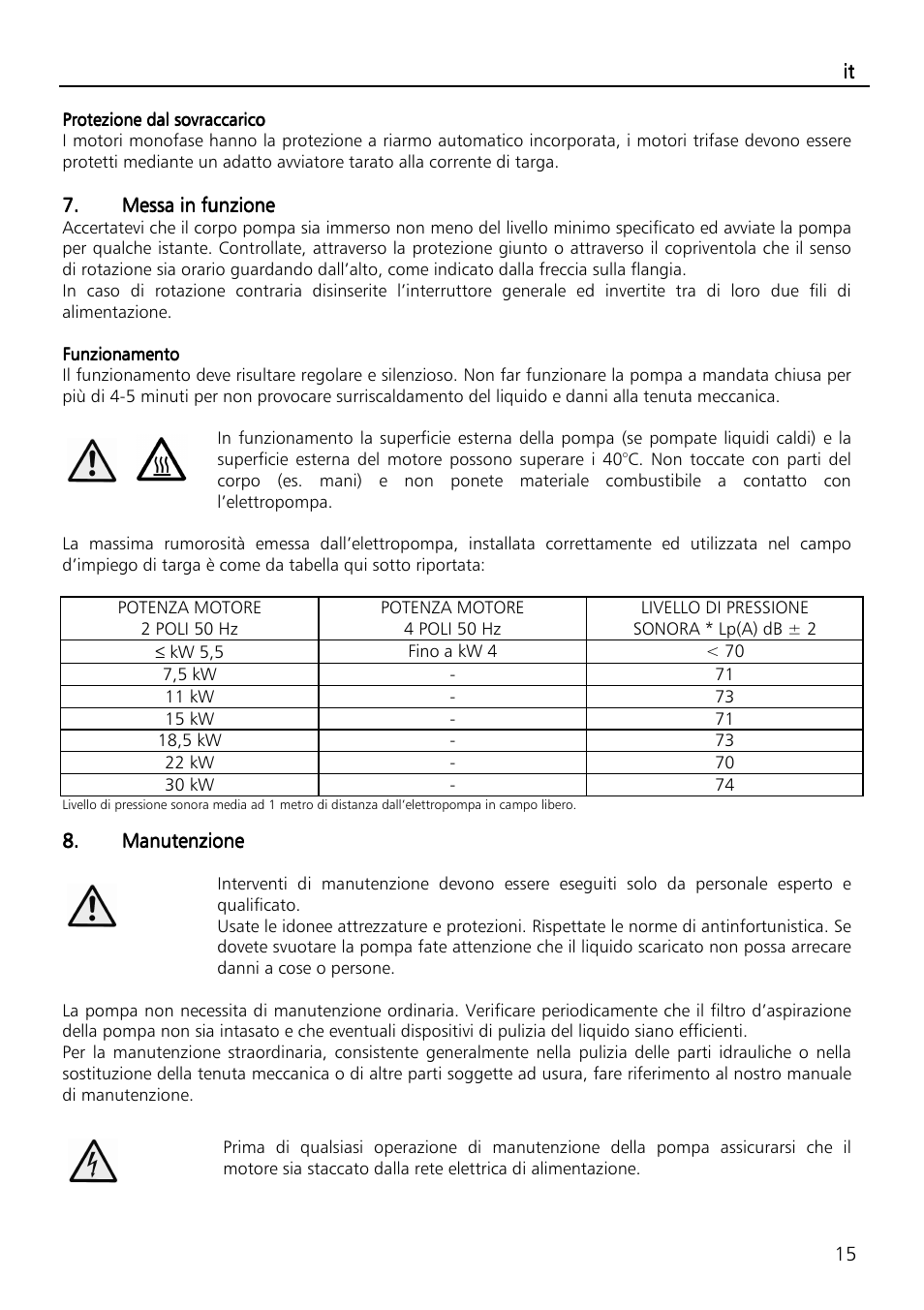 Xylem SVI Vertical Multistage Centrifugal User Manual | Page 15 / 84