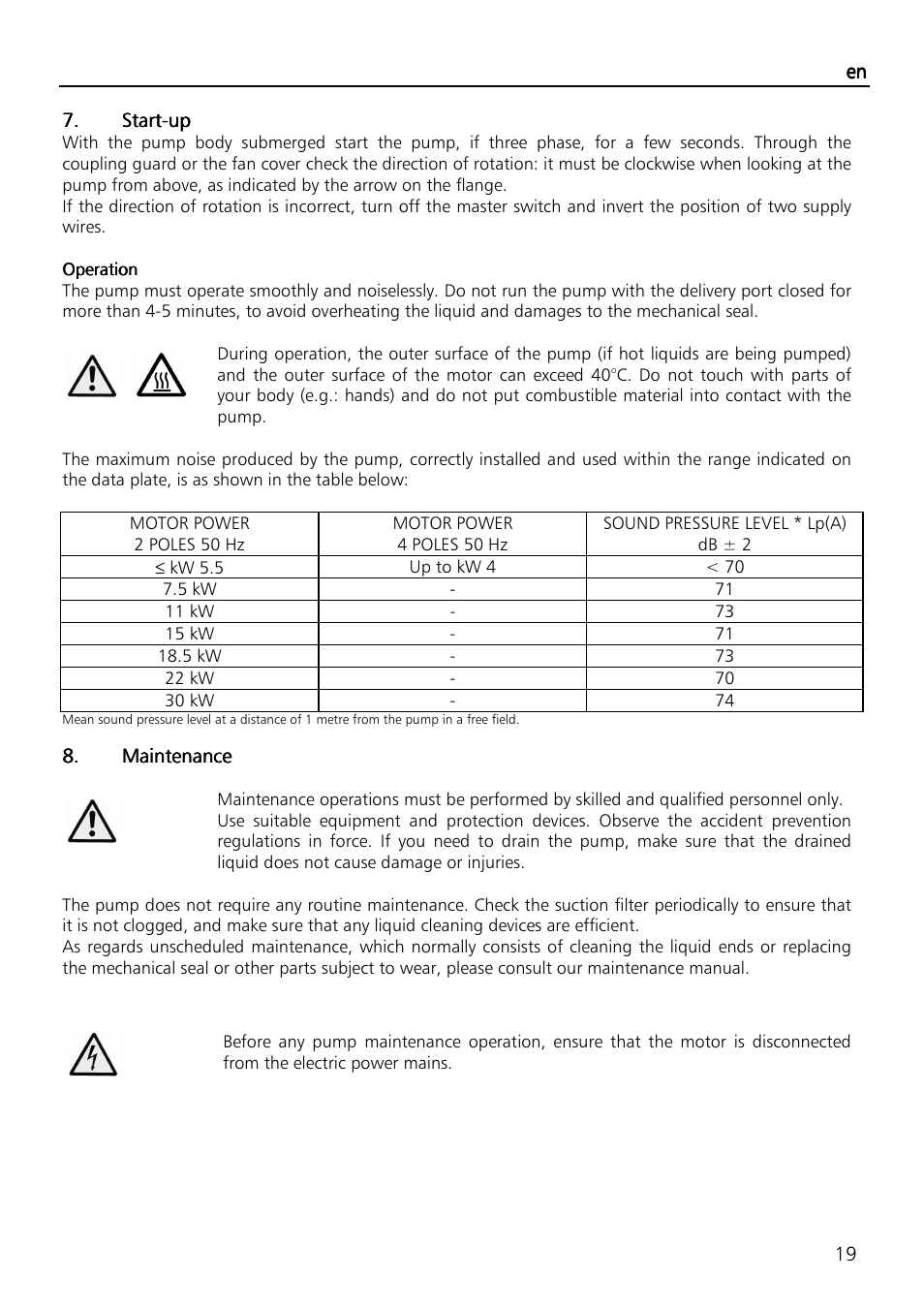 Xylem SVI Vertical Multistage Centrifugal User Manual | Page 19 / 84