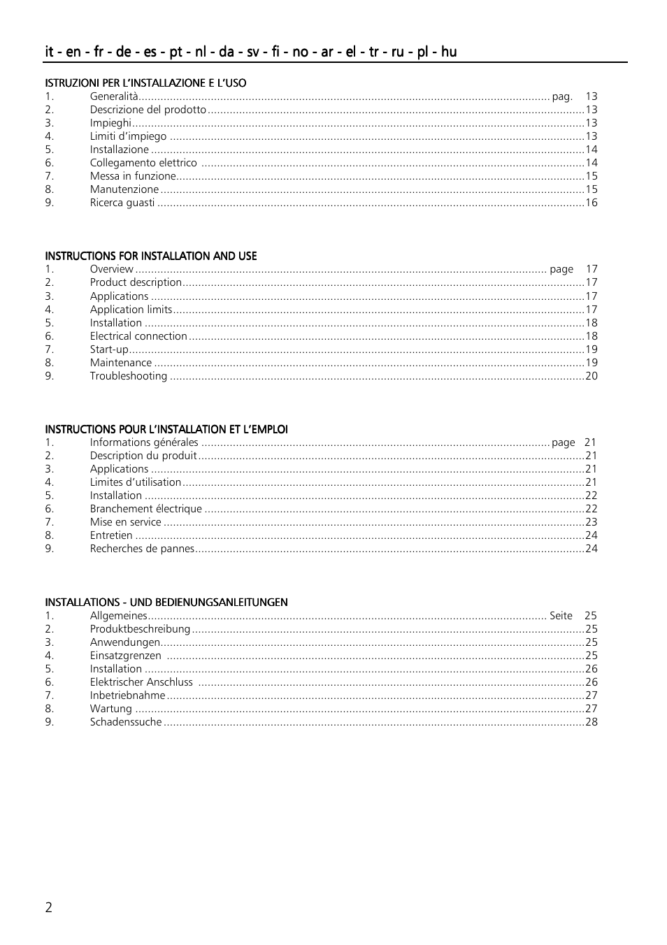 Xylem SVI Vertical Multistage Centrifugal User Manual | Page 2 / 84