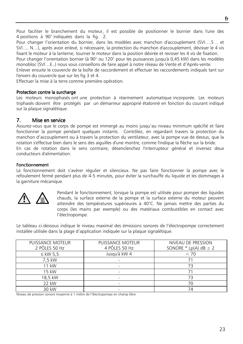 Xylem SVI Vertical Multistage Centrifugal User Manual | Page 23 / 84