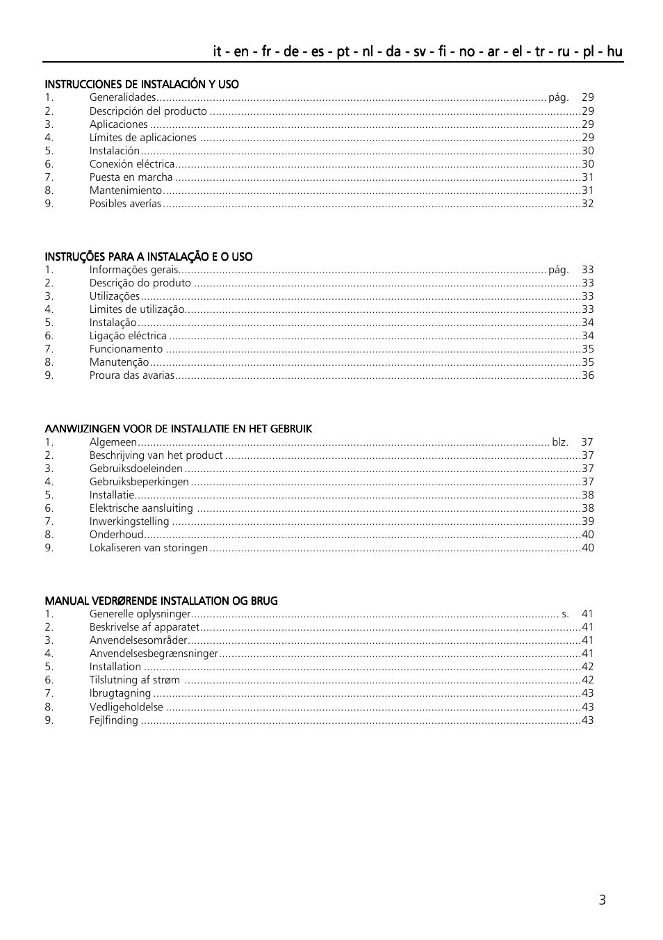 Xylem SVI Vertical Multistage Centrifugal User Manual | Page 3 / 84