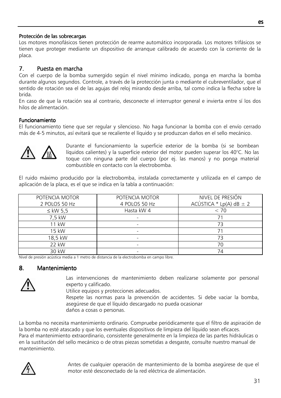 Xylem SVI Vertical Multistage Centrifugal User Manual | Page 31 / 84