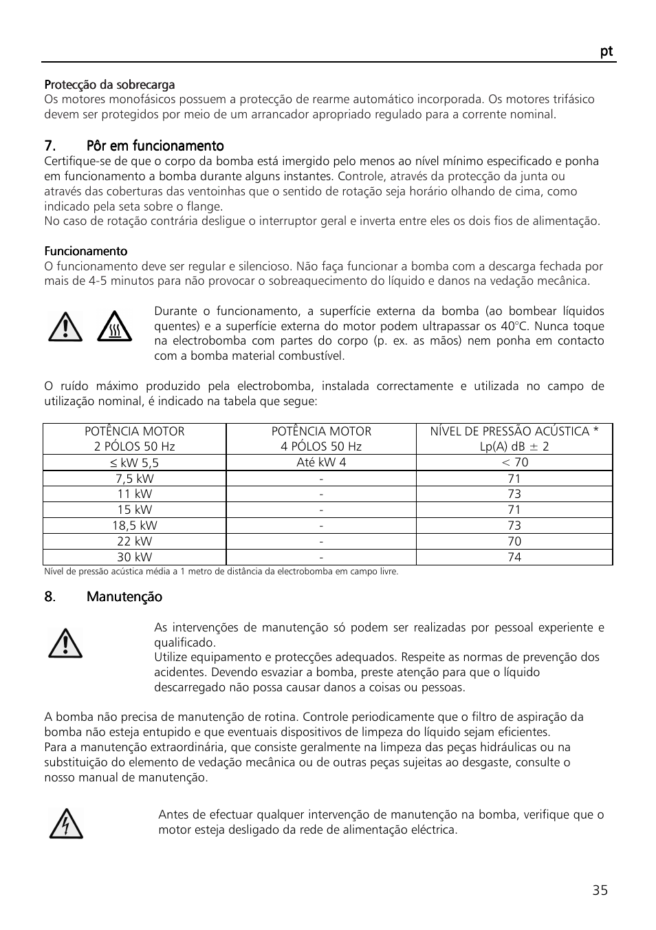 Xylem SVI Vertical Multistage Centrifugal User Manual | Page 35 / 84