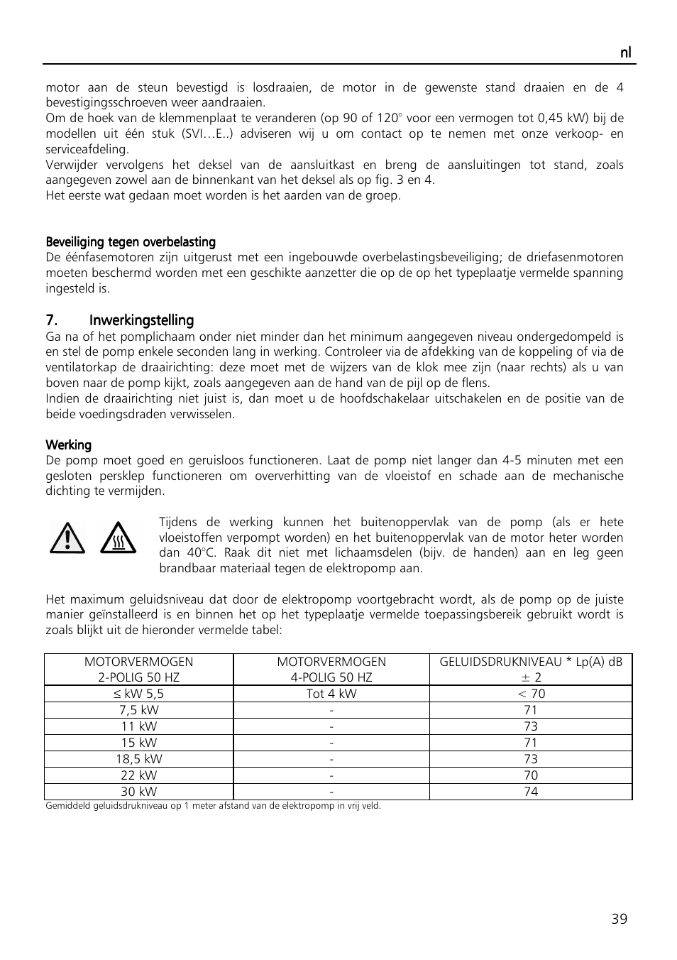 Xylem SVI Vertical Multistage Centrifugal User Manual | Page 39 / 84