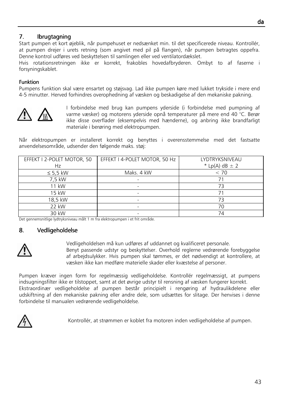 Xylem SVI Vertical Multistage Centrifugal User Manual | Page 43 / 84