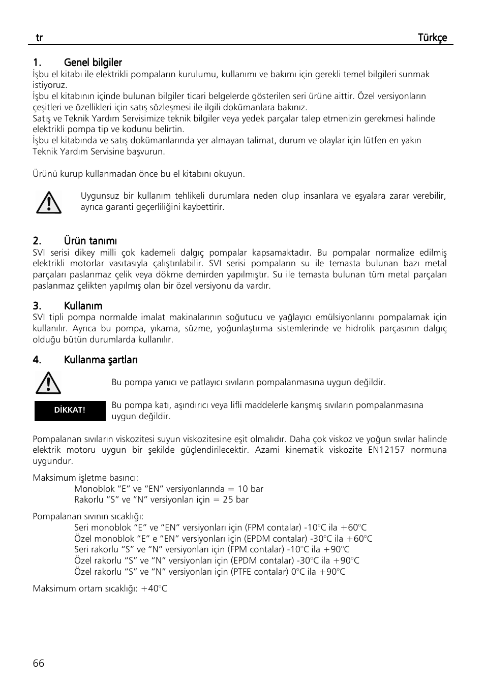 Xylem SVI Vertical Multistage Centrifugal User Manual | Page 66 / 84