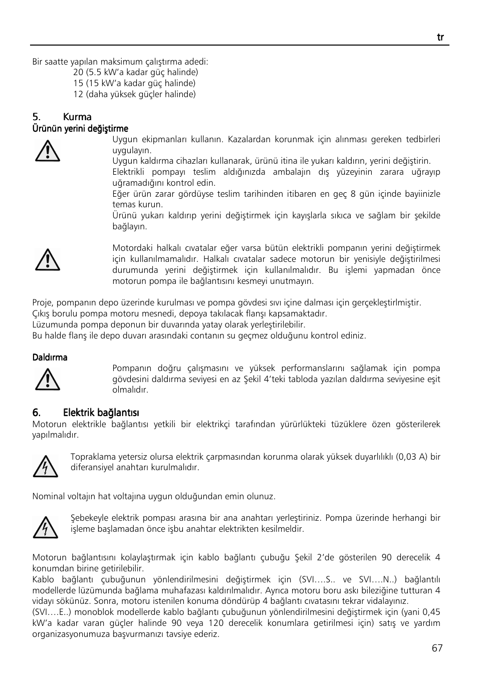 Xylem SVI Vertical Multistage Centrifugal User Manual | Page 67 / 84