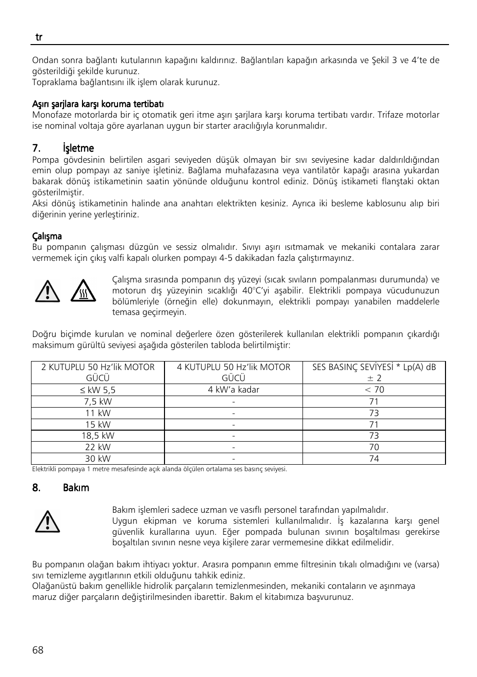Xylem SVI Vertical Multistage Centrifugal User Manual | Page 68 / 84