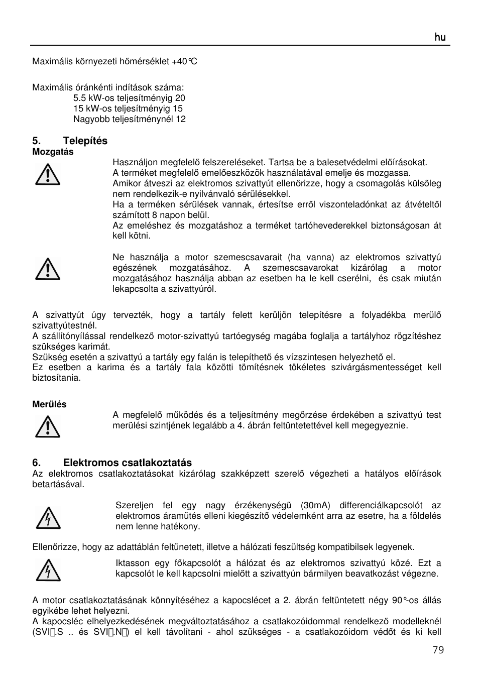 Xylem SVI Vertical Multistage Centrifugal User Manual | Page 79 / 84