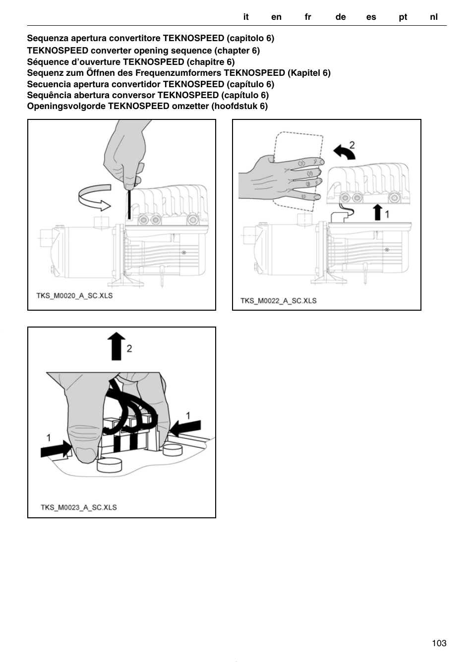 Xylem TEKNOSPEED User Manual | Page 103 / 120