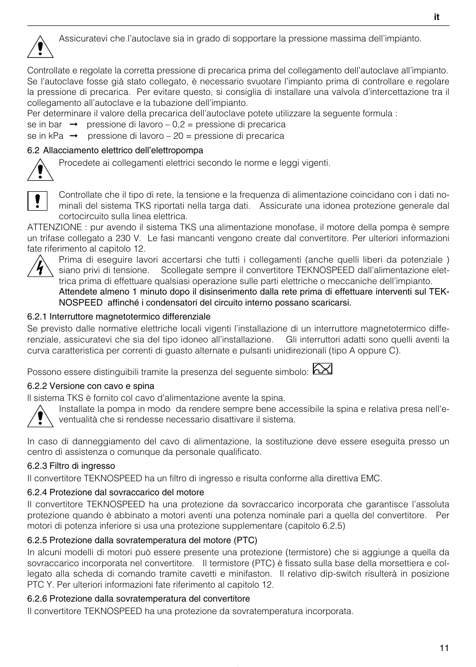 Xylem TEKNOSPEED User Manual | Page 11 / 120