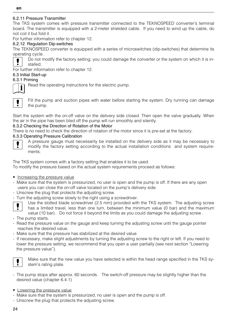 Xylem TEKNOSPEED User Manual | Page 24 / 120