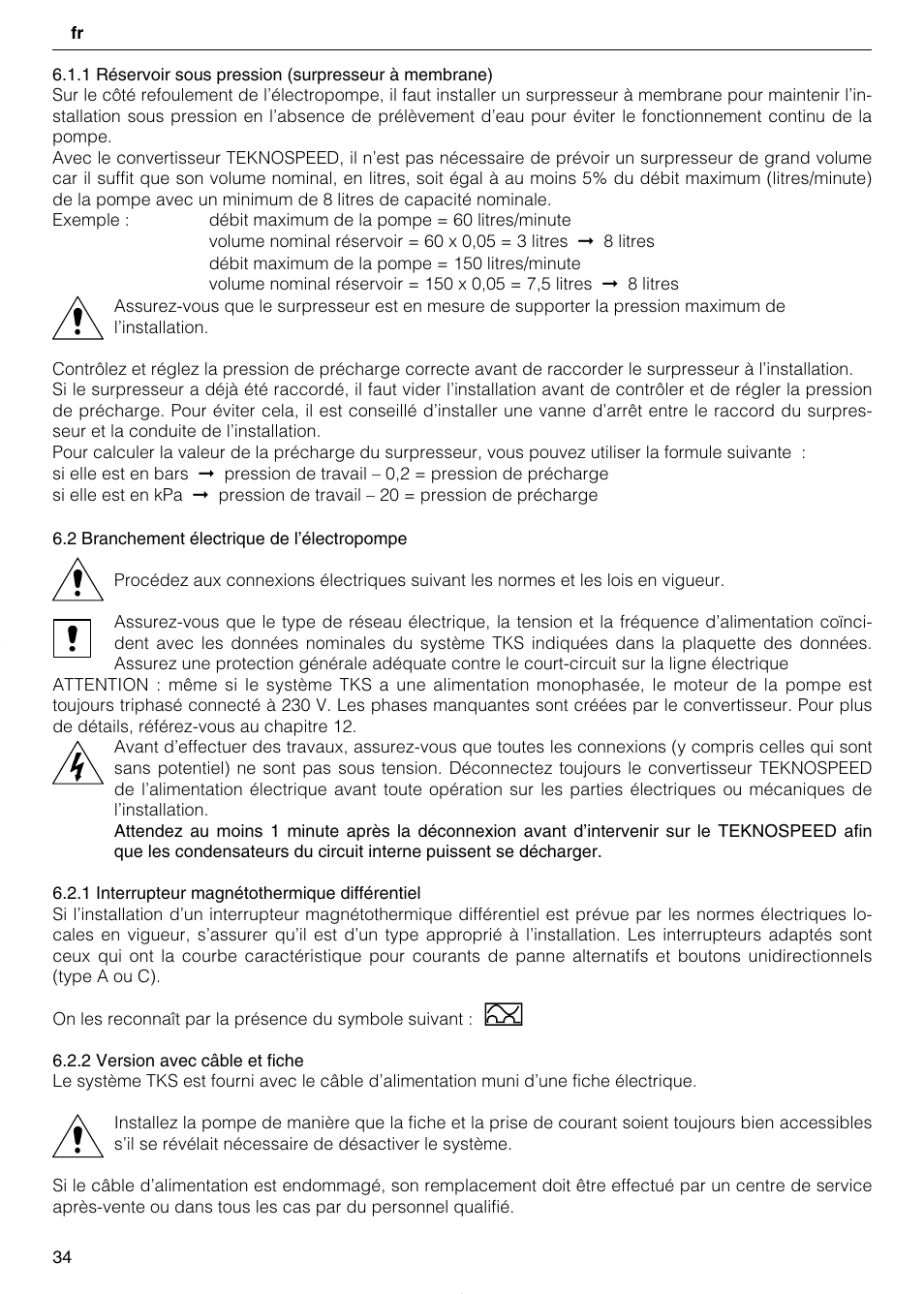 Xylem TEKNOSPEED User Manual | Page 34 / 120