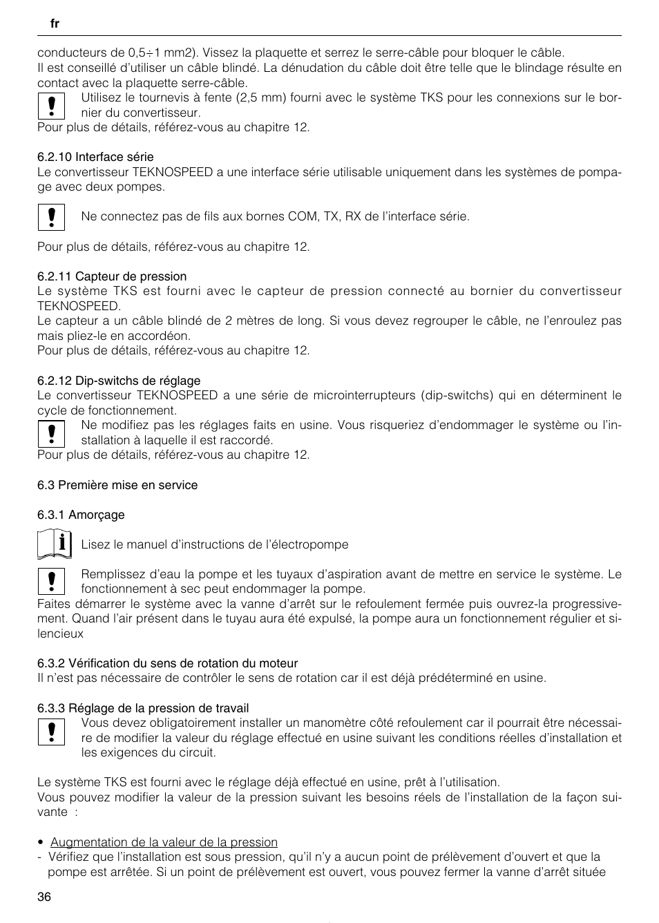 Xylem TEKNOSPEED User Manual | Page 36 / 120