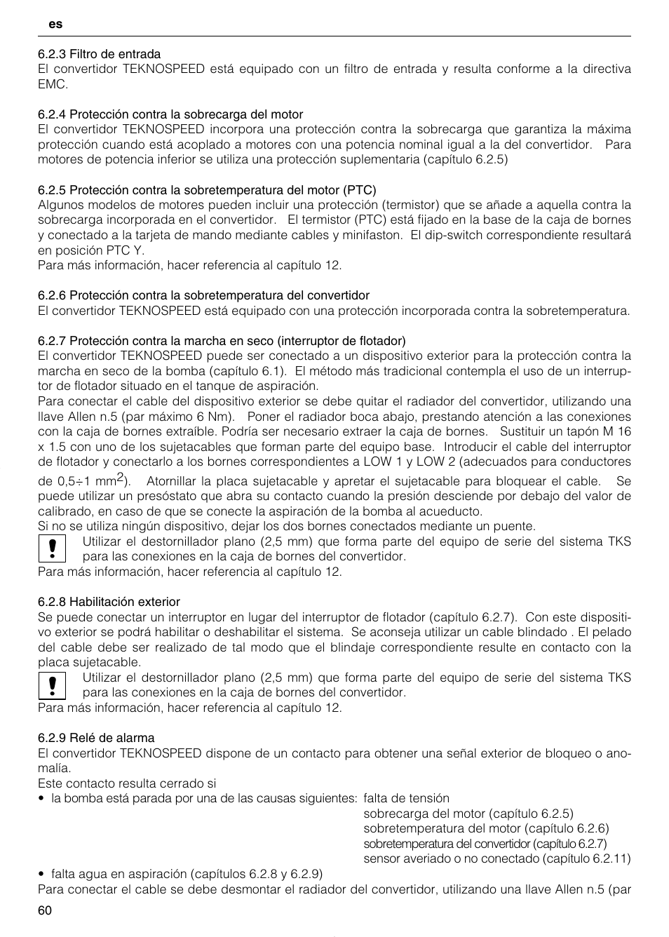 Xylem TEKNOSPEED User Manual | Page 60 / 120