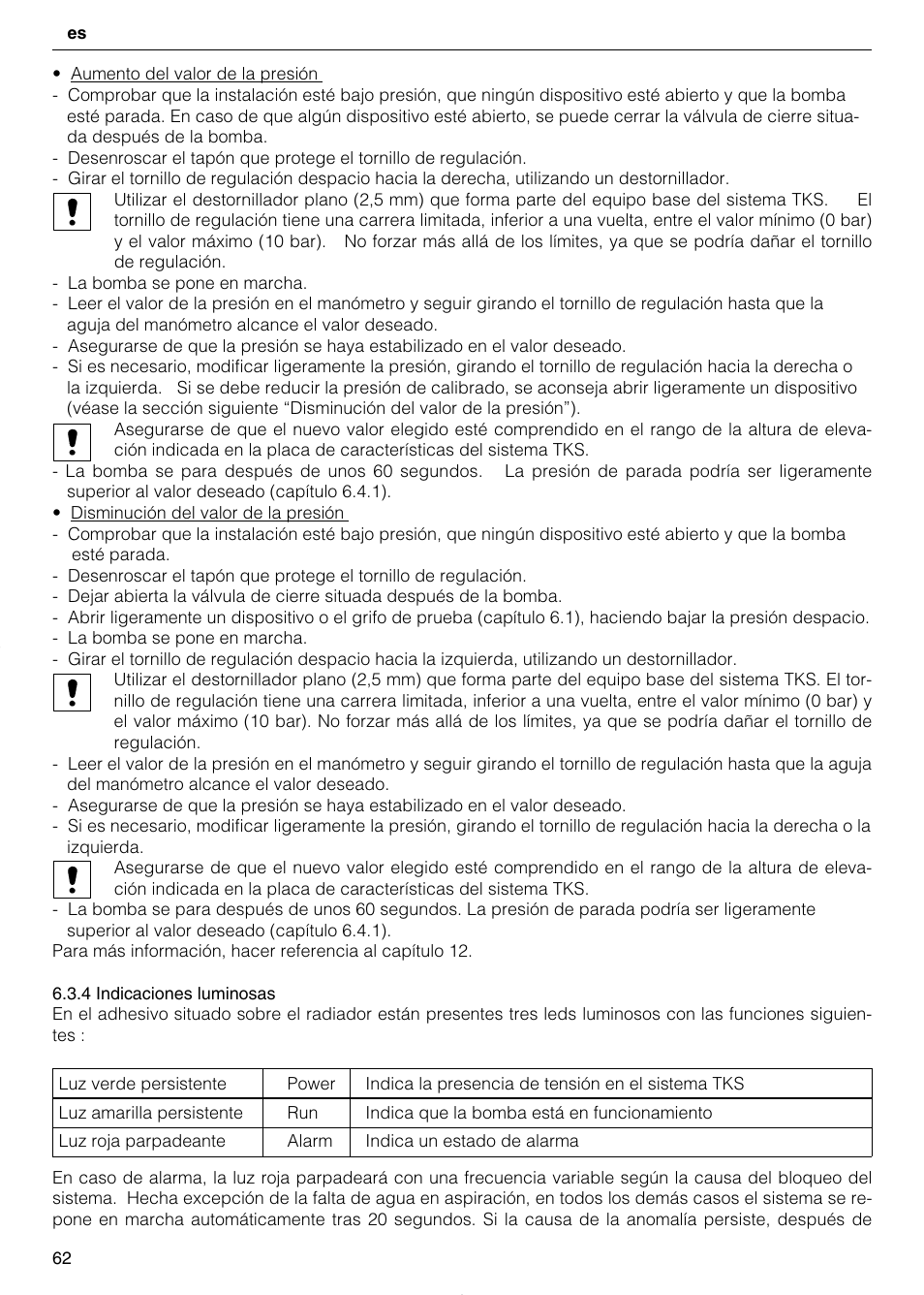 Xylem TEKNOSPEED User Manual | Page 62 / 120