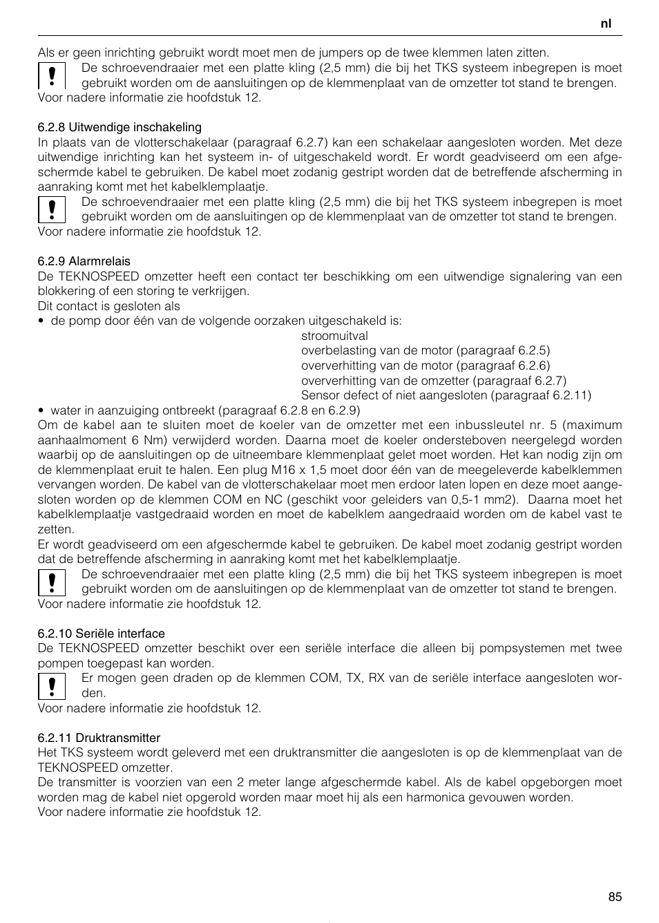 Xylem TEKNOSPEED User Manual | Page 85 / 120