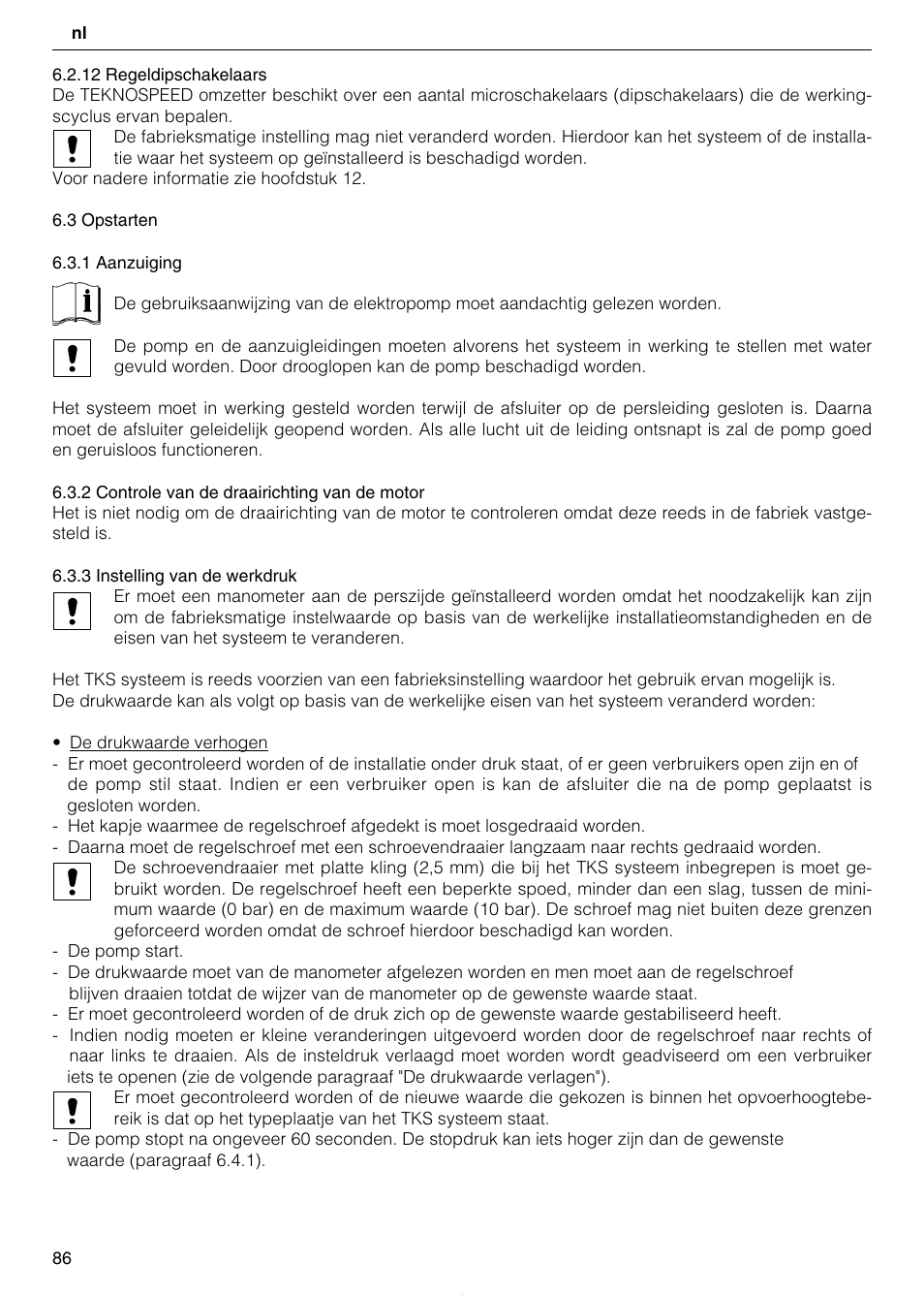 Xylem TEKNOSPEED User Manual | Page 86 / 120