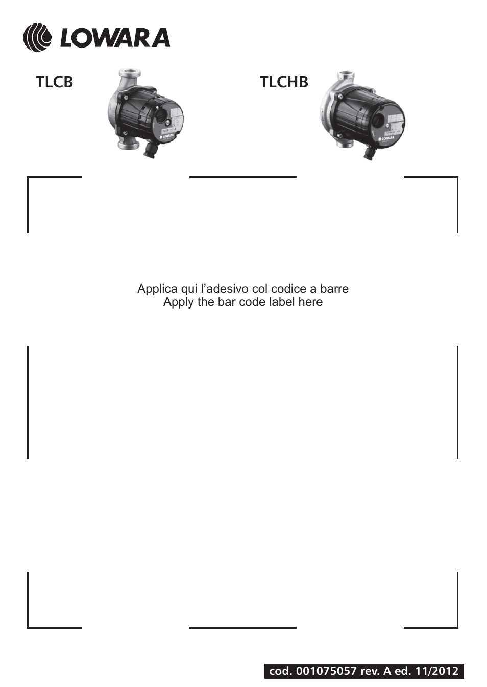 Xylem TLCB-TLCHB User Manual | 56 pages