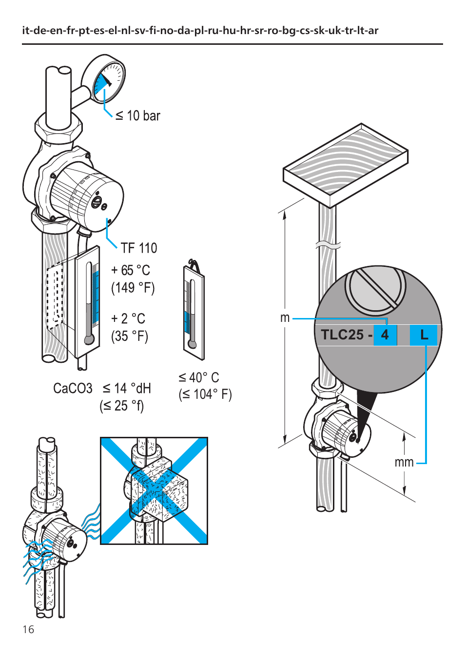 Xylem TLCB-TLCHB User Manual | Page 16 / 56