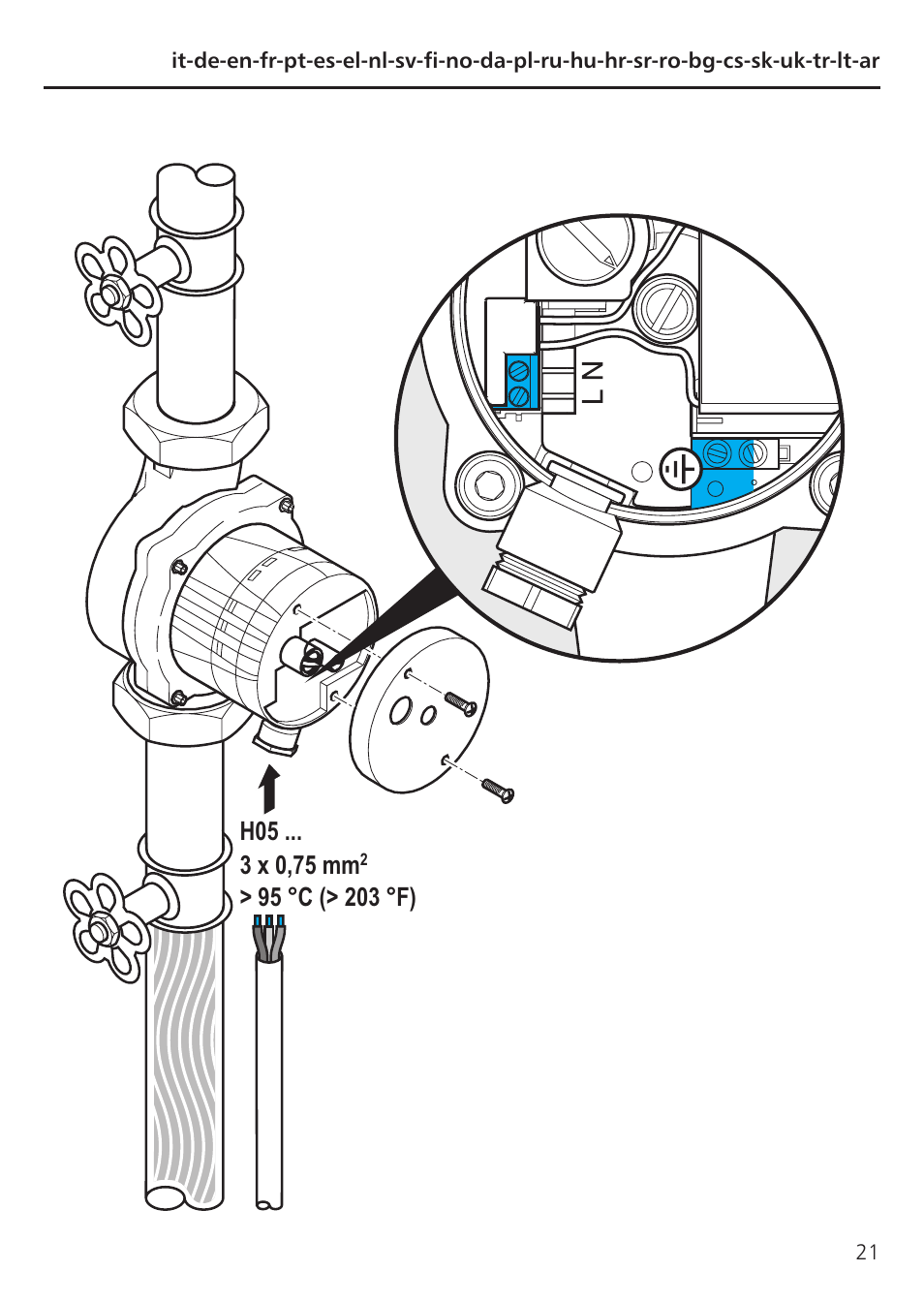 Xylem TLCB-TLCHB User Manual | Page 21 / 56