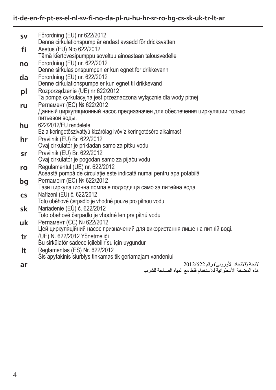 Xylem TLCB-TLCHB User Manual | Page 4 / 56
