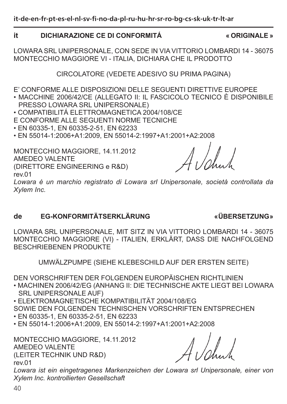 Xylem TLCB-TLCHB User Manual | Page 40 / 56