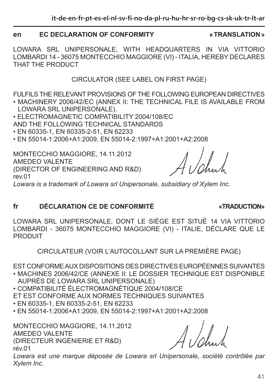 Xylem TLCB-TLCHB User Manual | Page 41 / 56