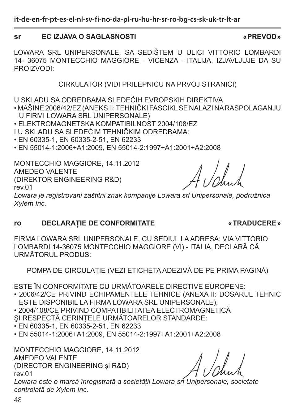 Xylem TLCB-TLCHB User Manual | Page 48 / 56