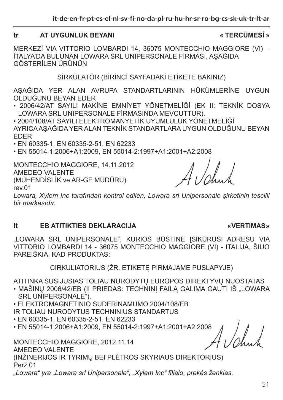 Xylem TLCB-TLCHB User Manual | Page 51 / 56