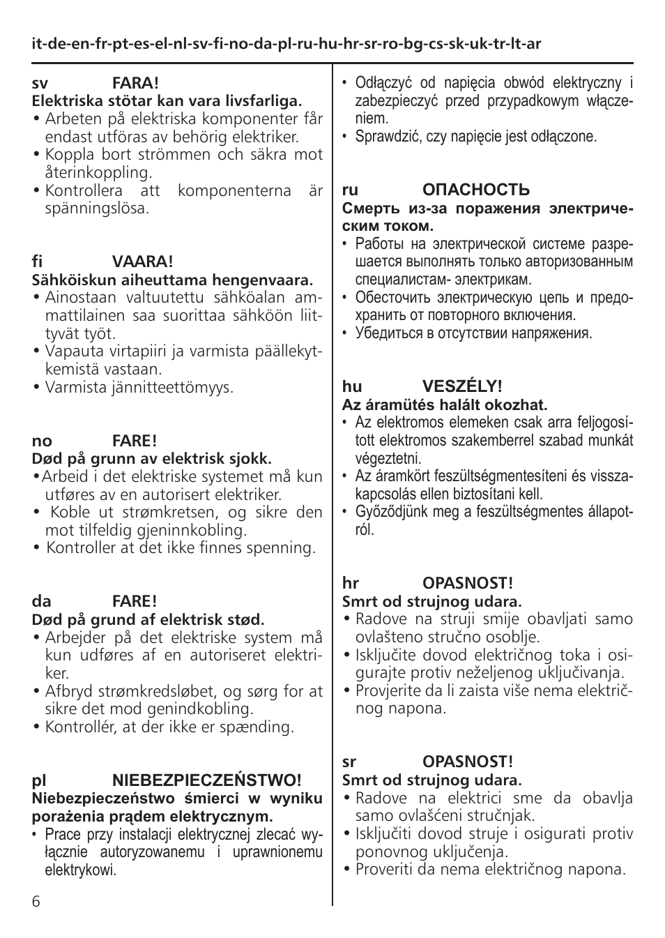 Xylem TLCB-TLCHB User Manual | Page 6 / 56