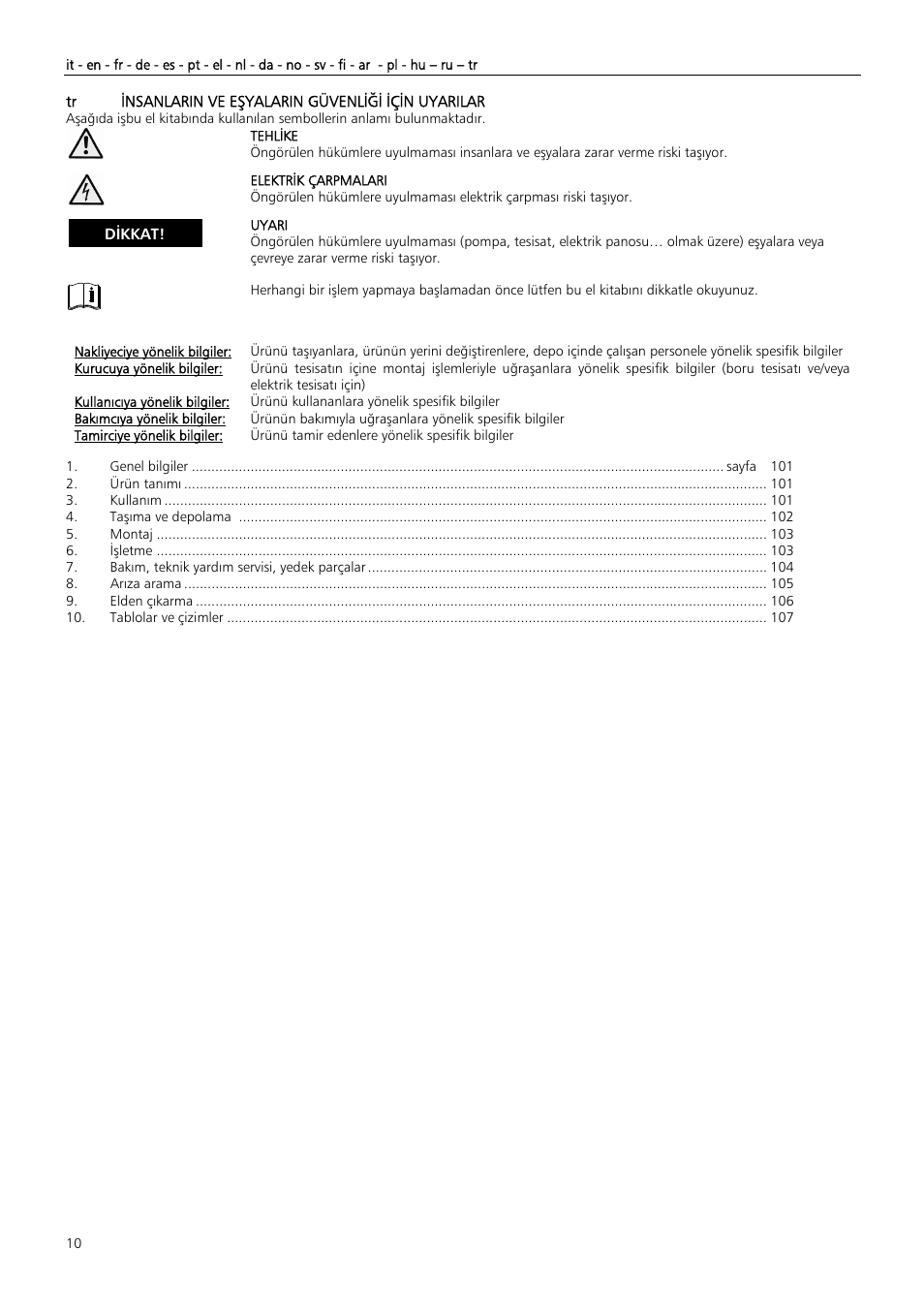 Xylem Z6 ZN6 User Manual | Page 10 / 120