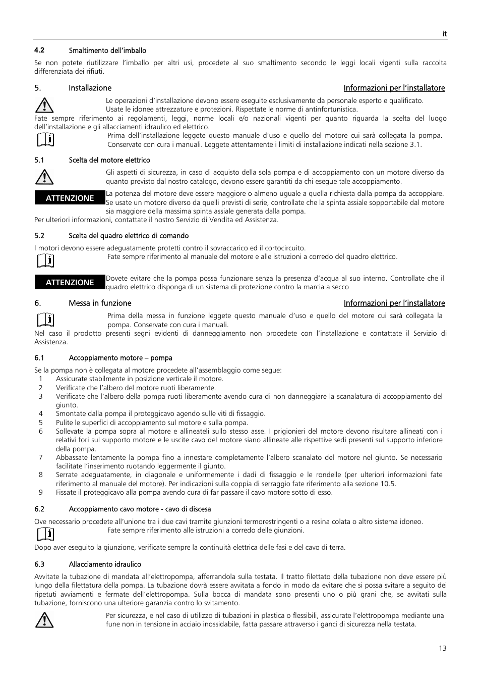 Xylem Z6 ZN6 User Manual | Page 13 / 120