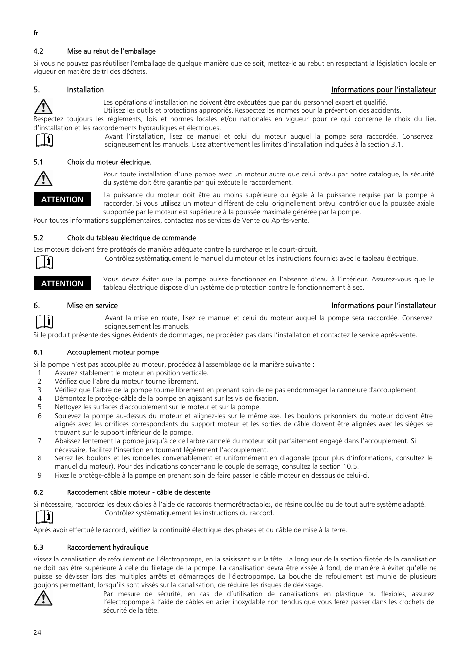 Xylem Z6 ZN6 User Manual | Page 24 / 120