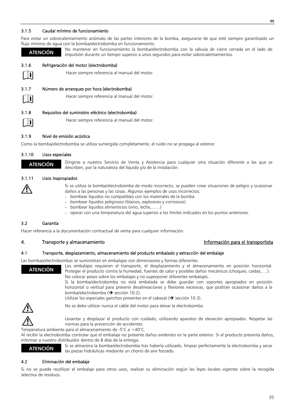 Xylem Z6 ZN6 User Manual | Page 35 / 120