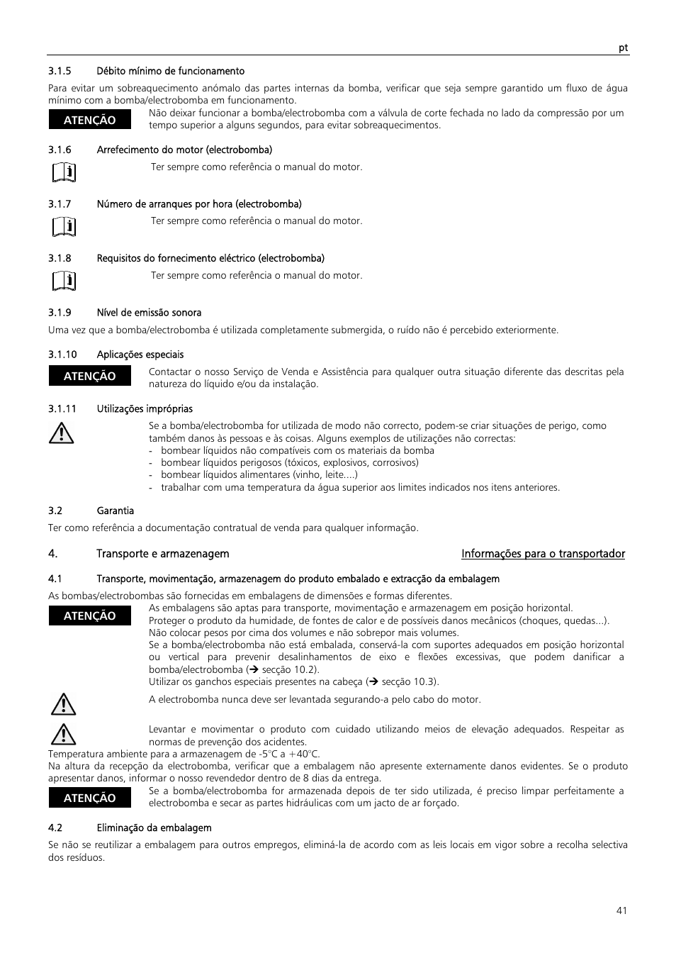 Xylem Z6 ZN6 User Manual | Page 41 / 120