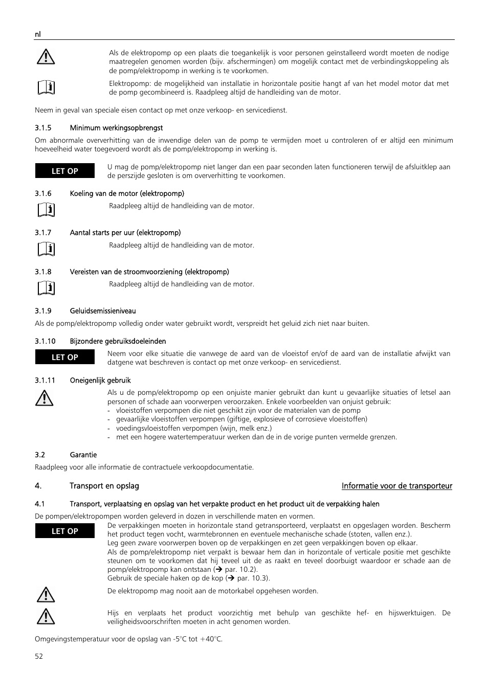 Xylem Z6 ZN6 User Manual | Page 52 / 120