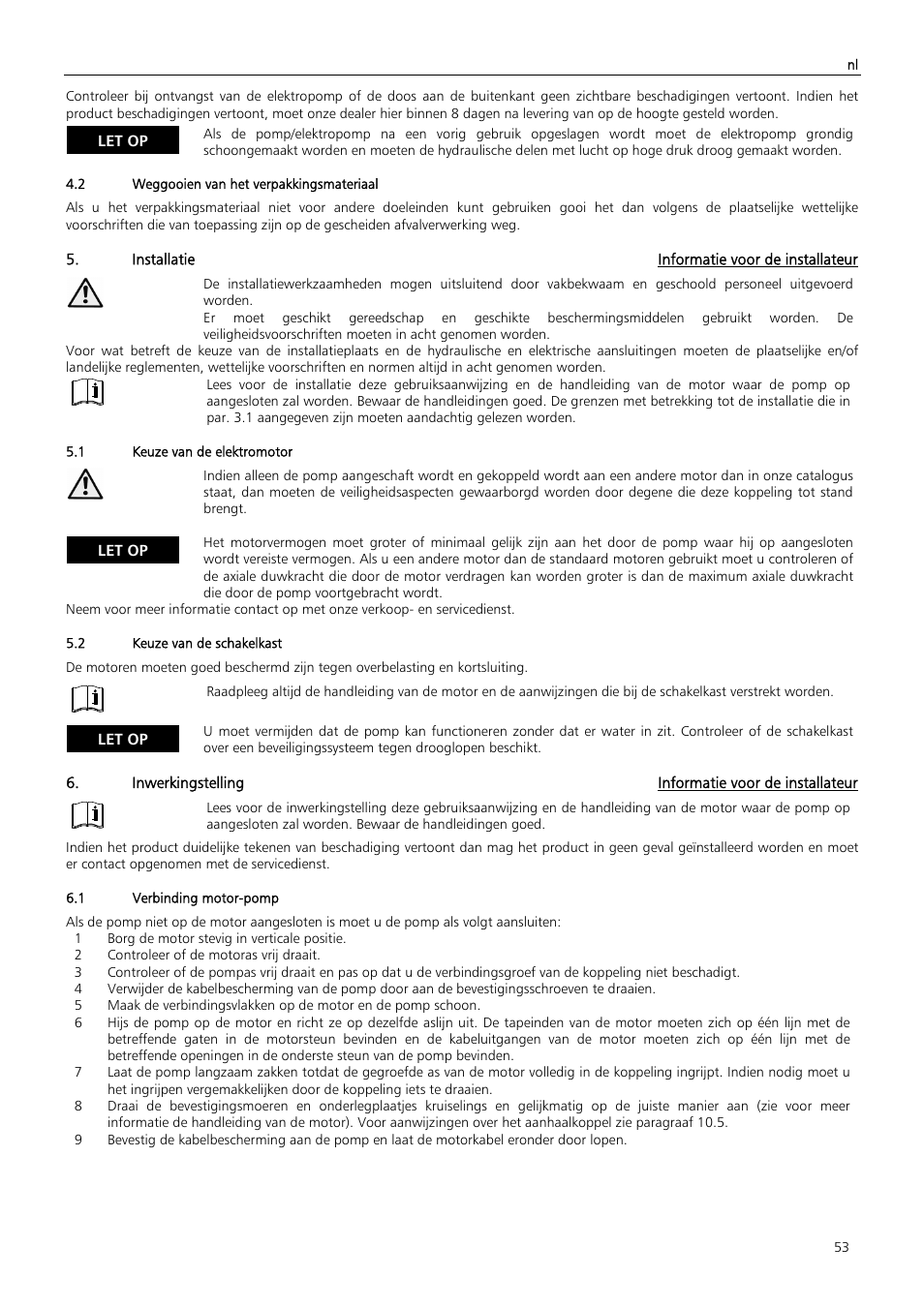 Xylem Z6 ZN6 User Manual | Page 53 / 120