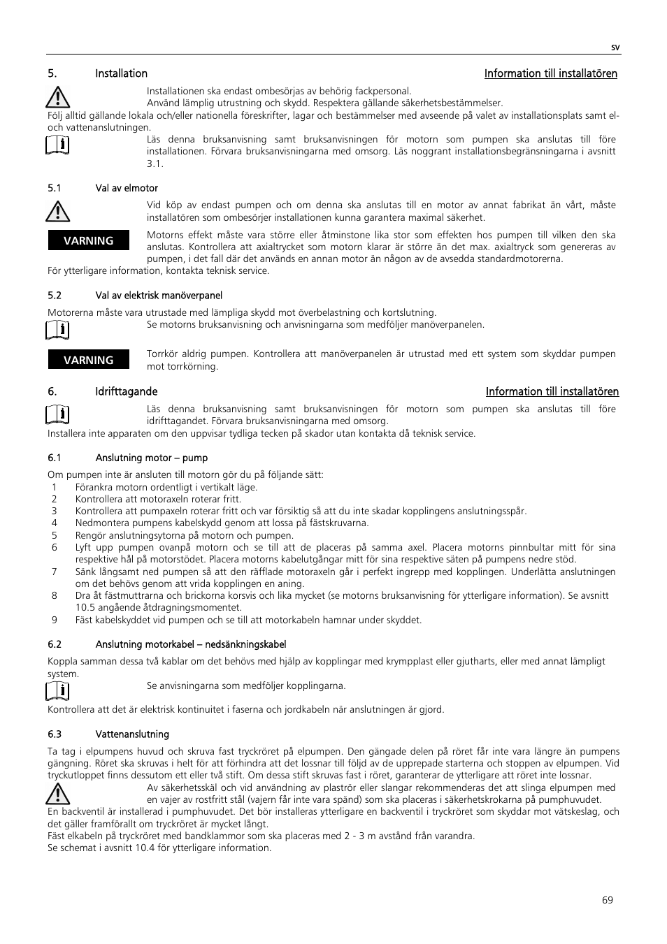 Xylem Z6 ZN6 User Manual | Page 69 / 120