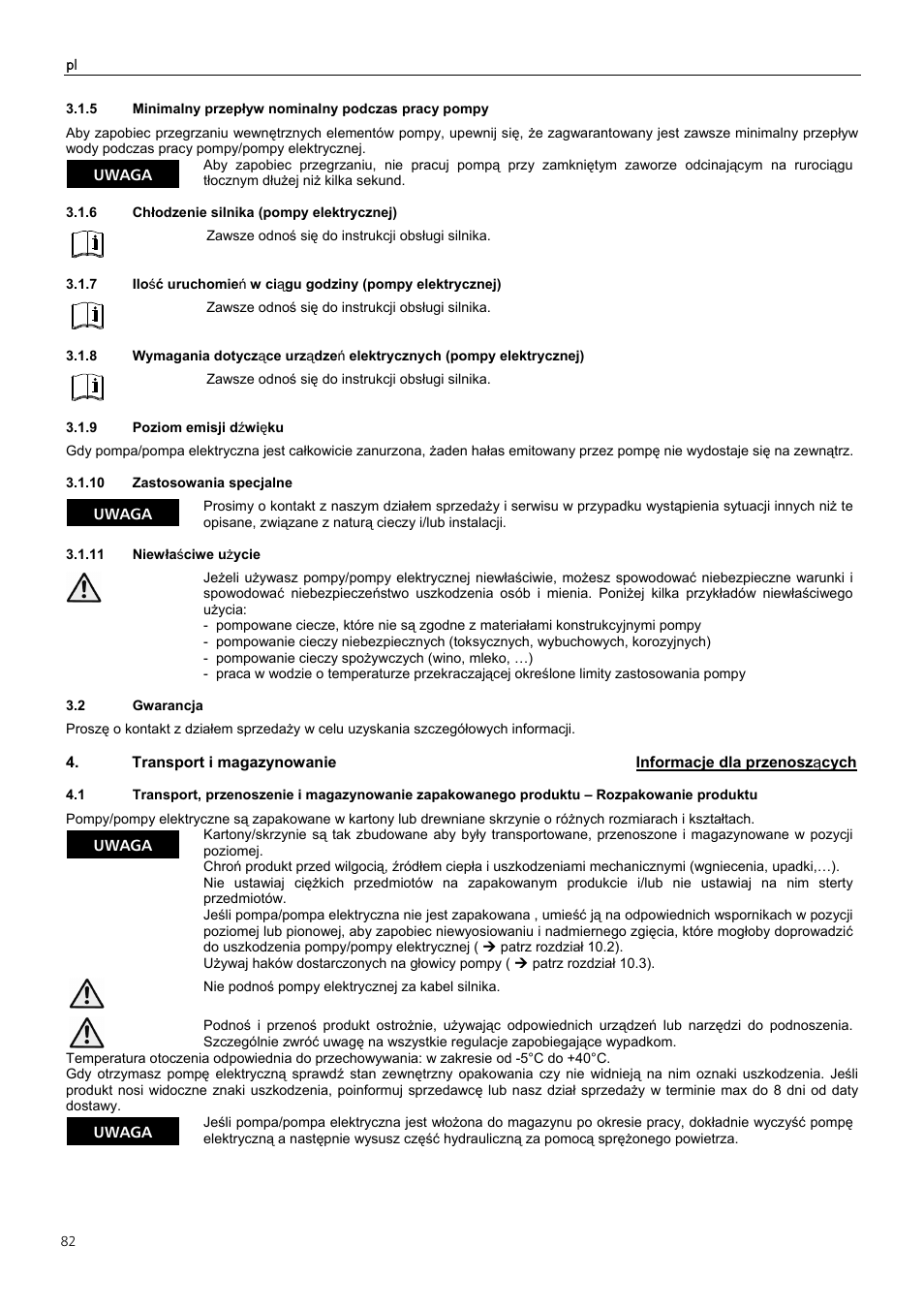 Xylem Z6 ZN6 User Manual | Page 82 / 120
