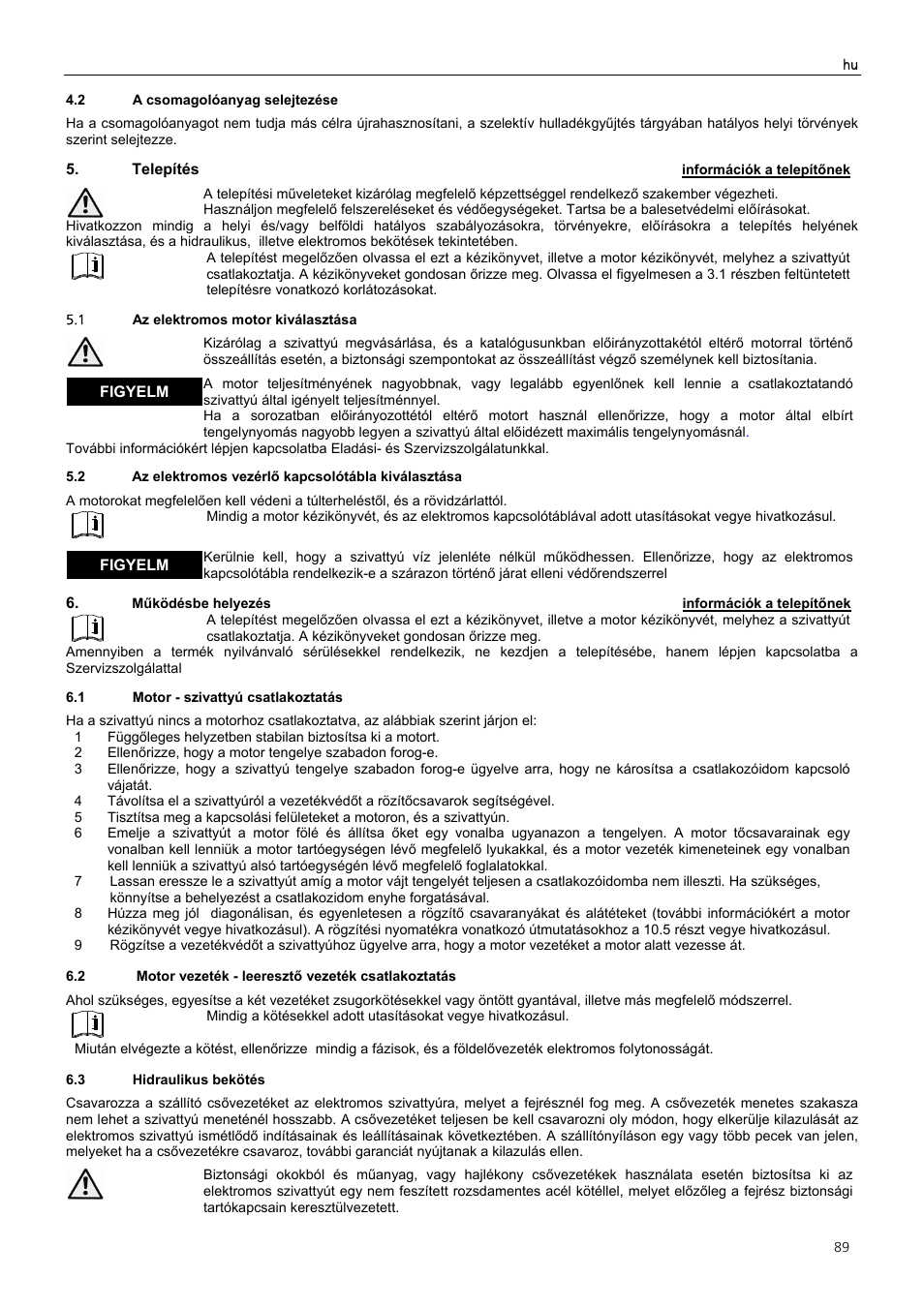 Xylem Z6 ZN6 User Manual | Page 89 / 120