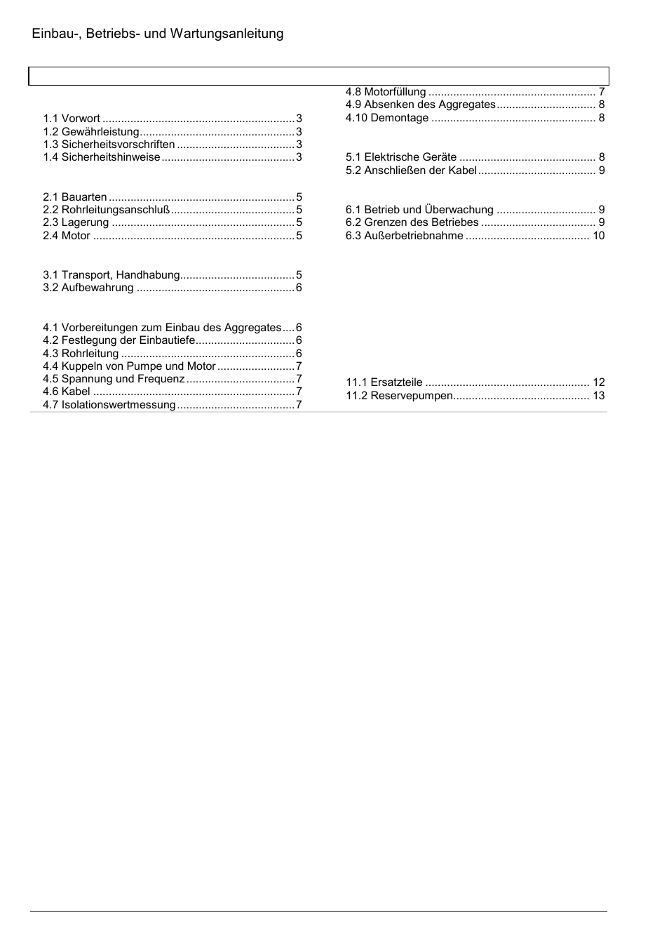 Xylem Z8 ZR8 Z10 ZR10 Z12 ZR12 User Manual | Page 2 / 88