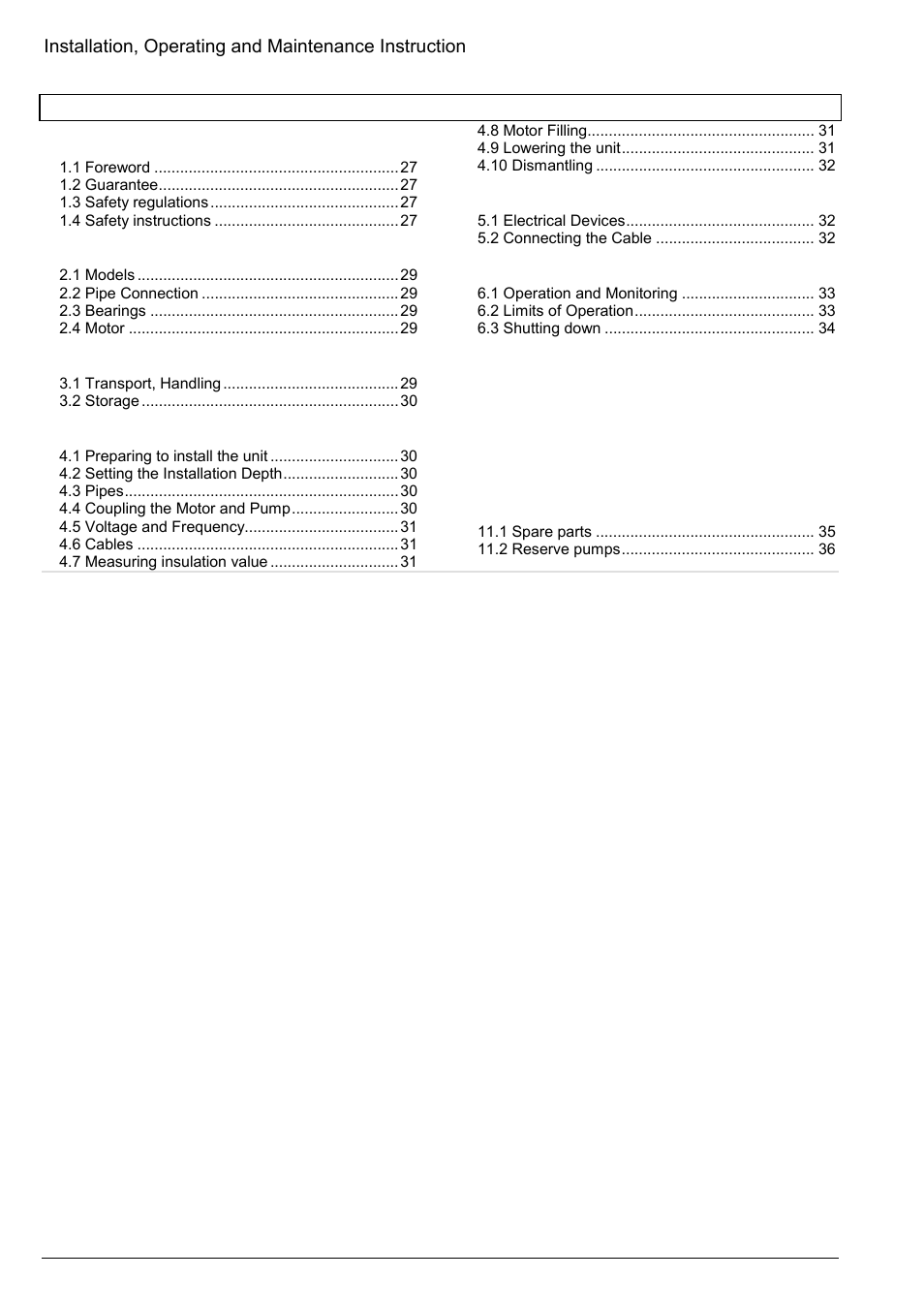 Xylem Z8 ZR8 Z10 ZR10 Z12 ZR12 User Manual | Page 26 / 88