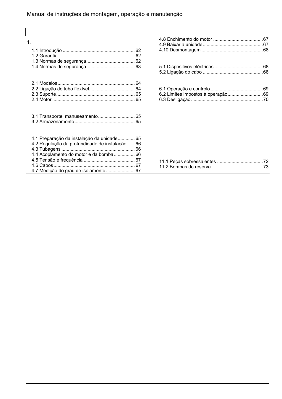 Xylem Z8 ZR8 Z10 ZR10 Z12 ZR12 User Manual | Page 61 / 88
