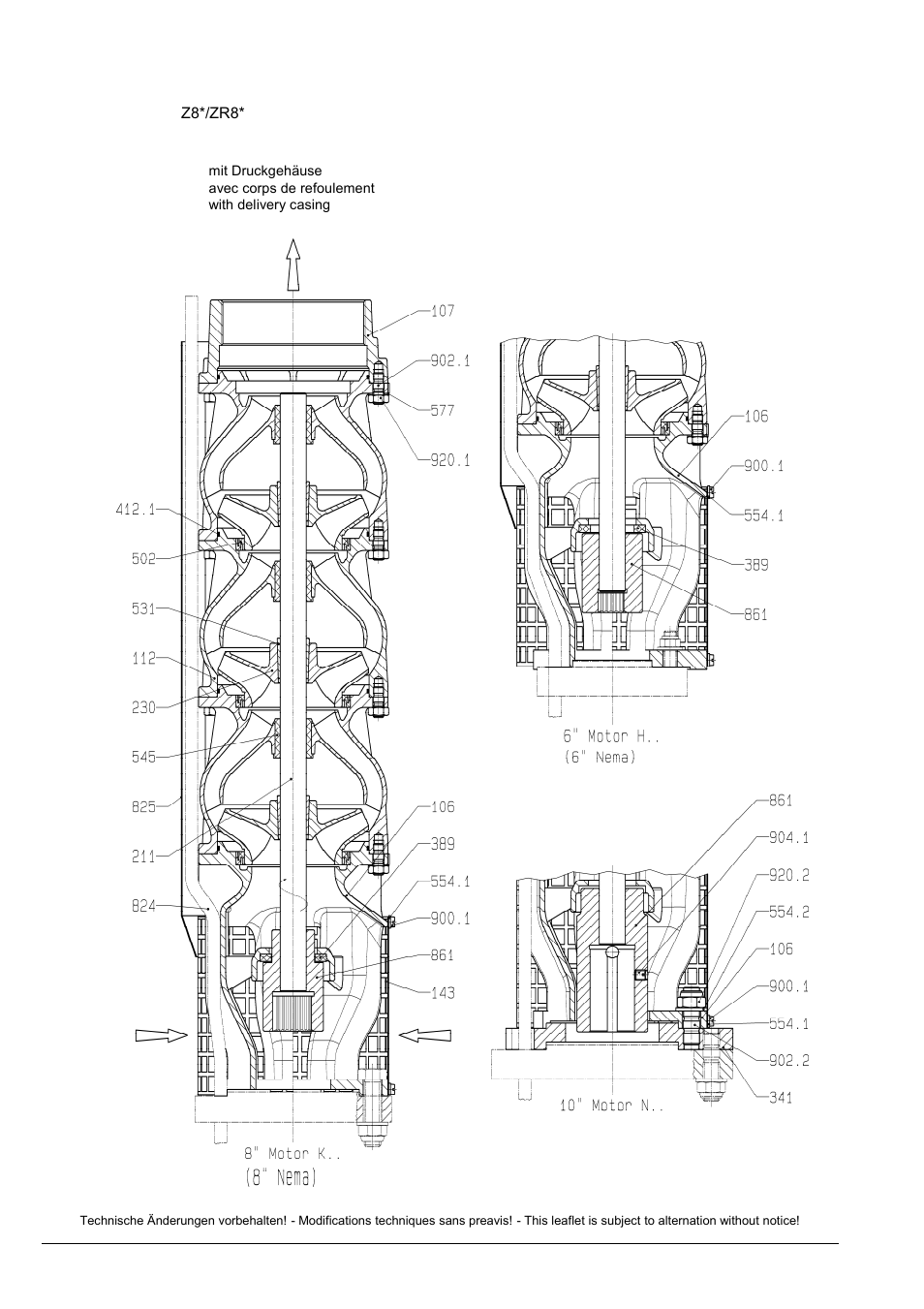 Xylem Z8 ZR8 Z10 ZR10 Z12 ZR12 User Manual | Page 76 / 88