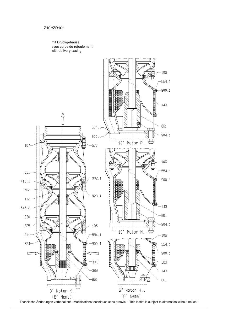 Xylem Z8 ZR8 Z10 ZR10 Z12 ZR12 User Manual | Page 80 / 88