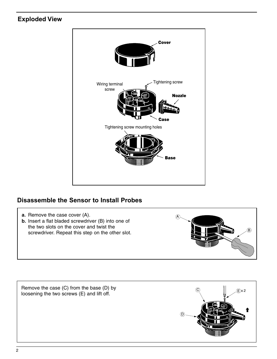Xylem MM 107B Model AS-5S Ambient Remote Sensor User Manual | Page 2 / 4